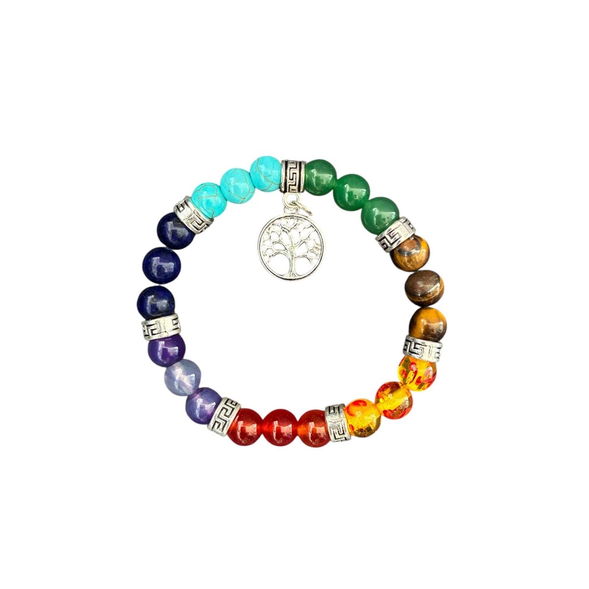 GENERICO - Pulsera de 7 chakras Amuleto Arbol