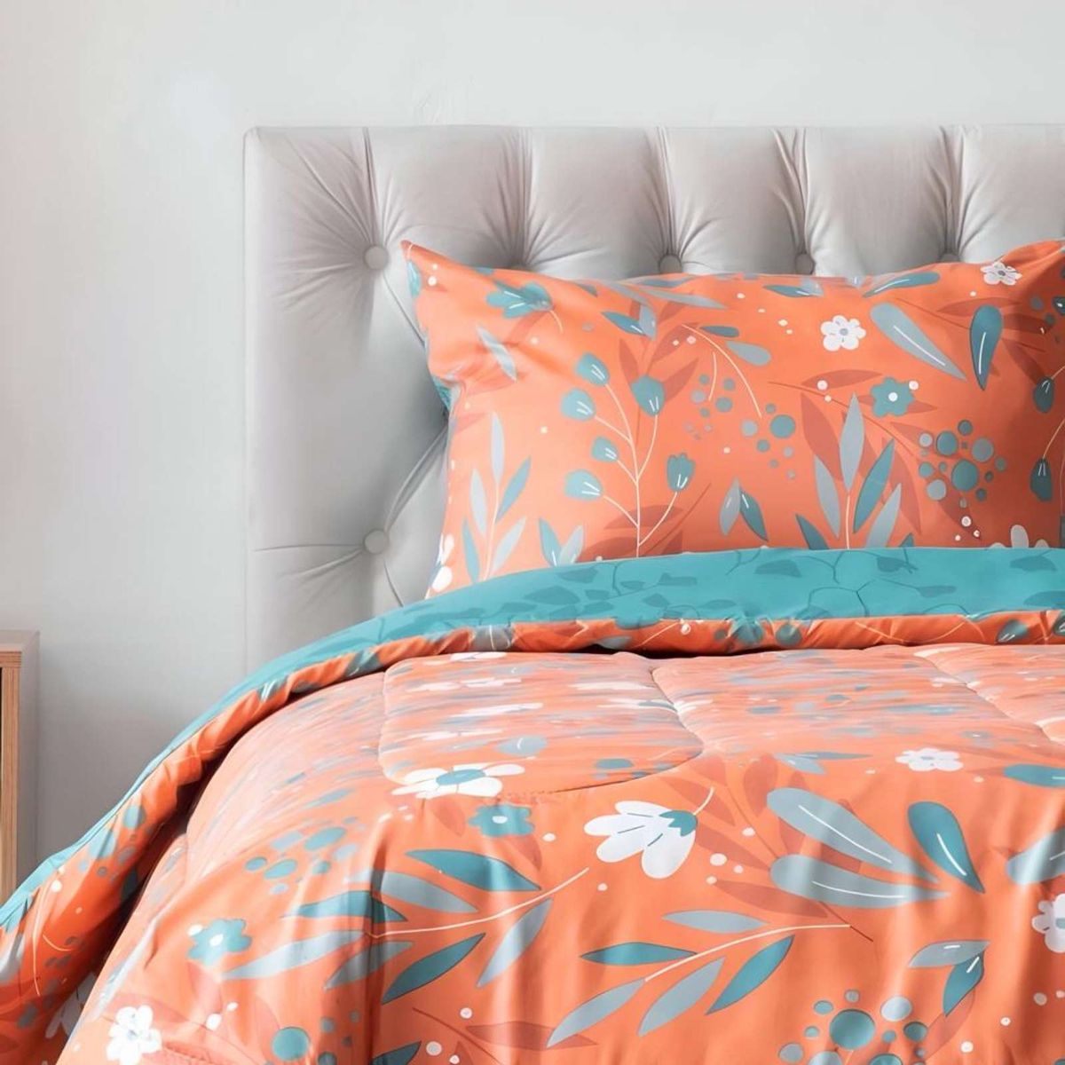 GENERICO - Plumón Diseño Estampado 1.5 plazas Key Home