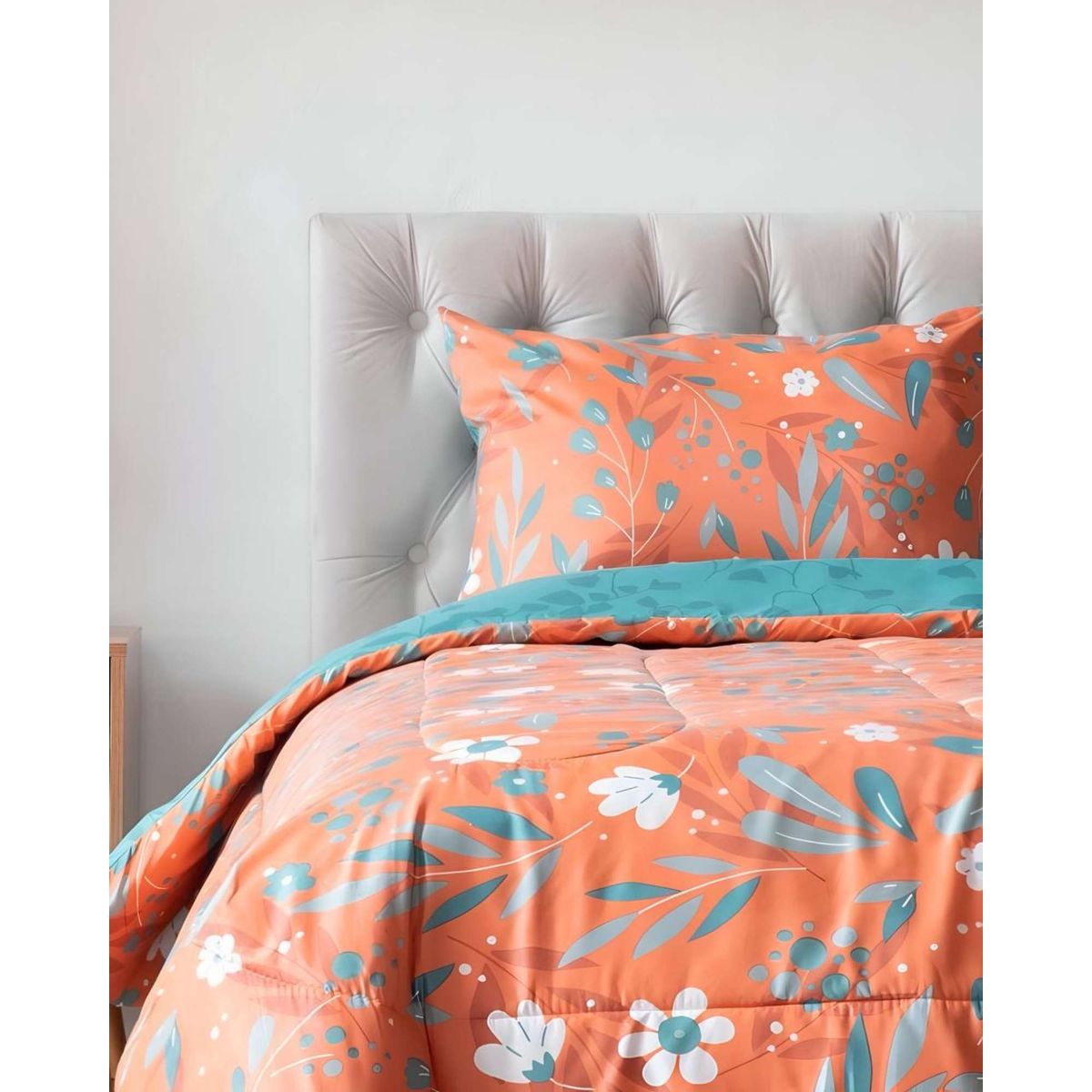 GENERICO - Plumón Diseño Estampado 1.5 plazas Key Home