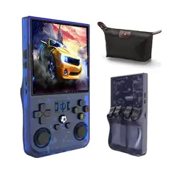 BRO TOUMI - Consola Portatil Retro Game R36S Pro 64GB Azul y Estuche