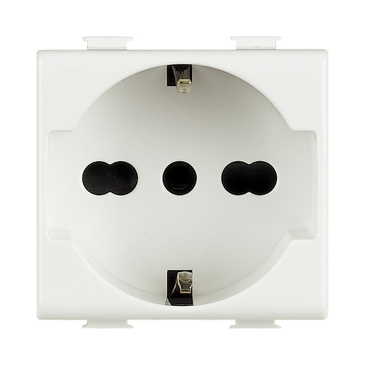BTICINO - Módulo Enchufe Schuko 10-16A Bticino 2P+T 250V Blanco Matix