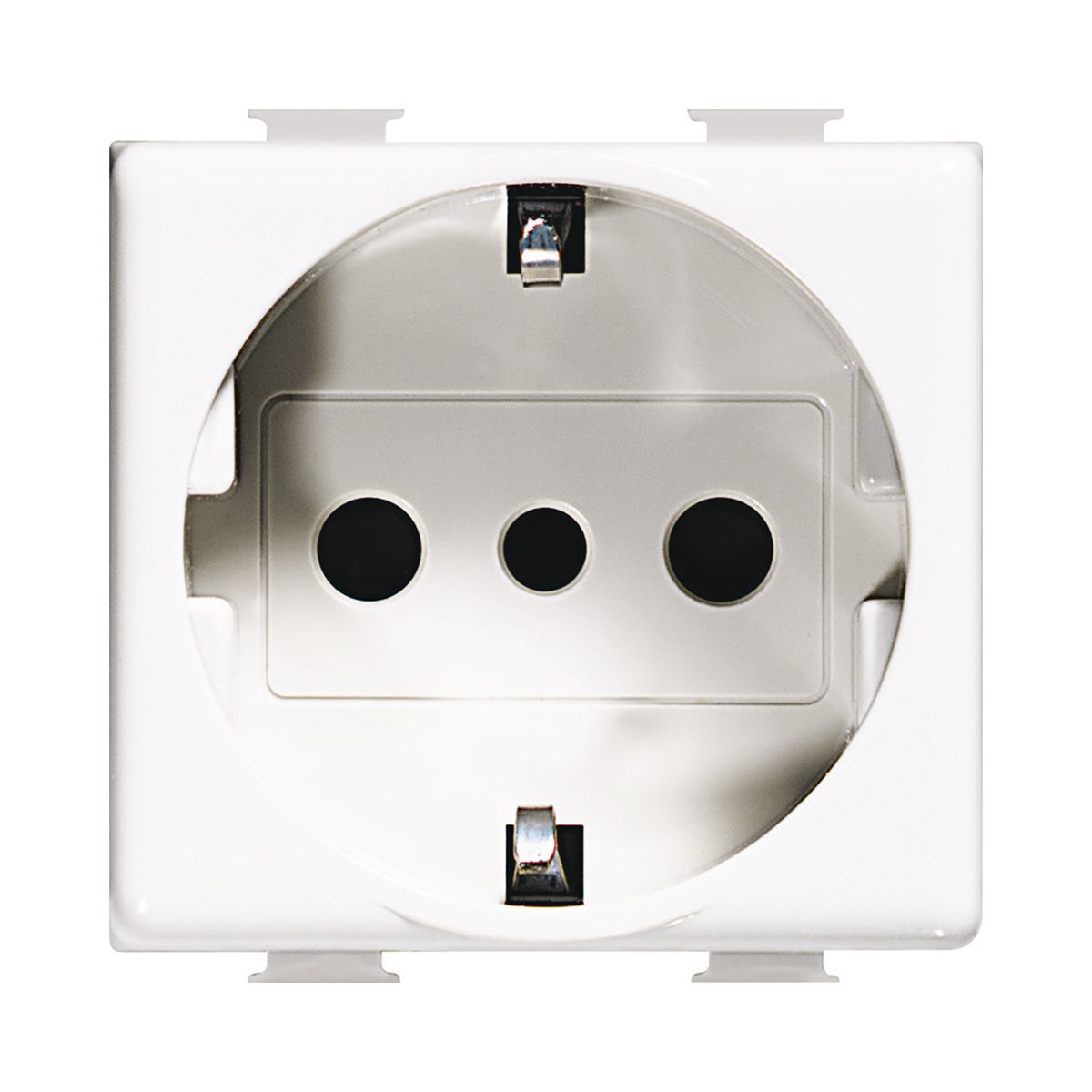 BTICINO - Modulo Enchufe Schuko 10A Bticino 2P+T 250V 16A Blanco Matix.