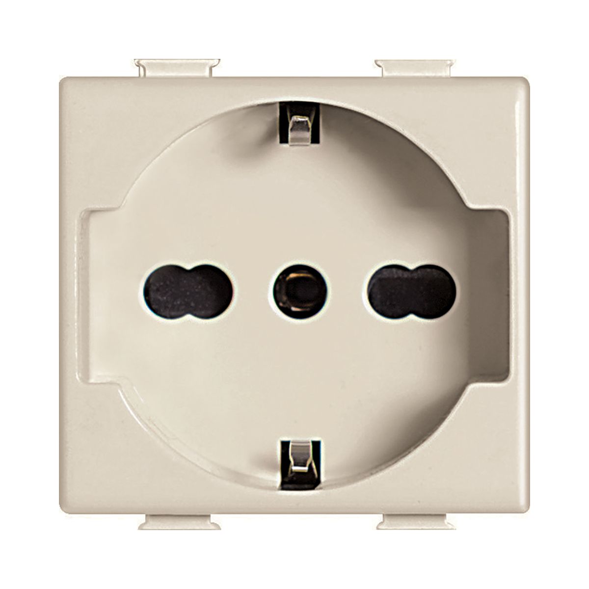 BTICINO - Módulo Enchufe Schuko 10-16A Bticino 2P+T 250V Marfil Matix