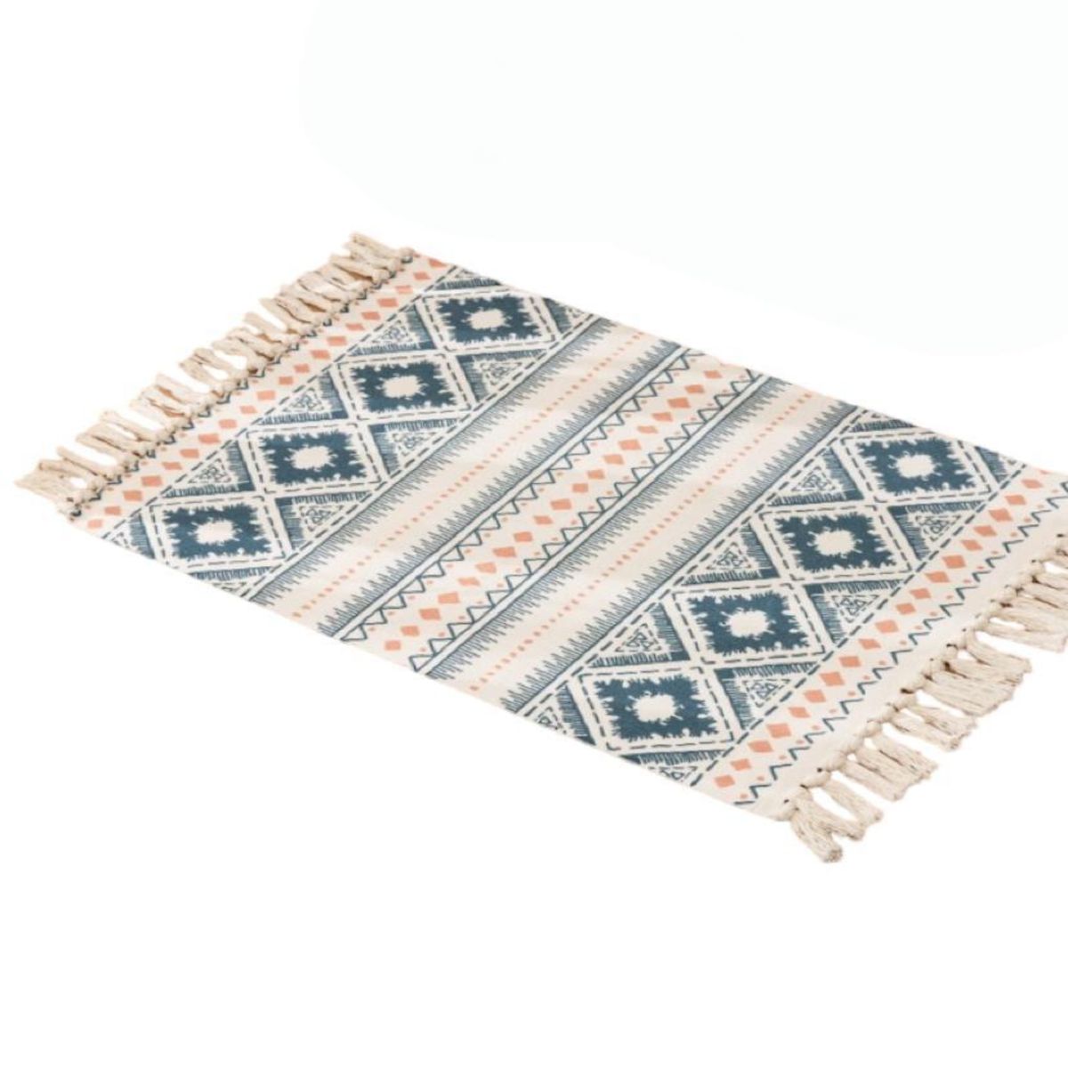 GENERICO - Alfombra de Lino 60x90 cm para Bajada de Cama Decorativa Decorativa 4n01