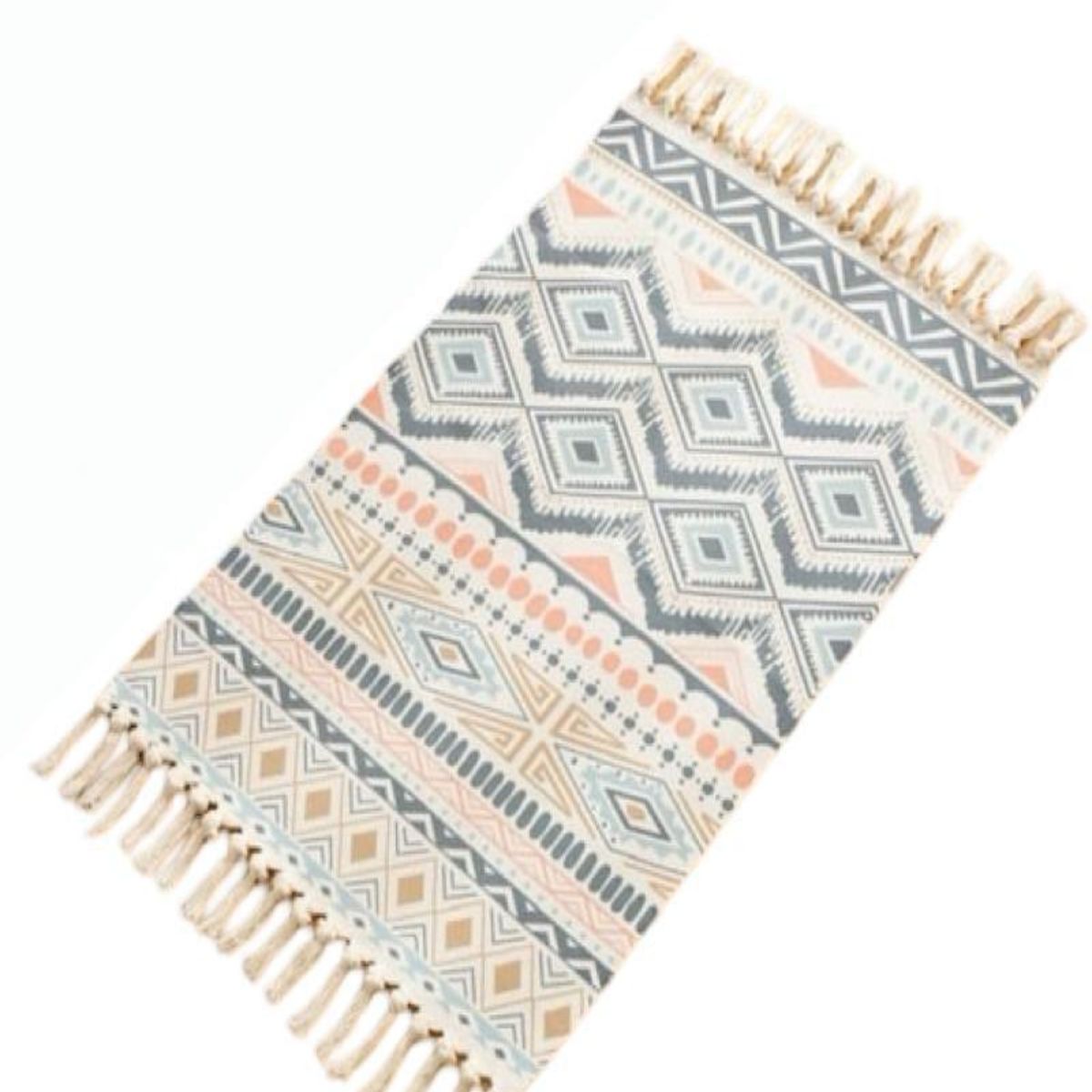 GENERICO - Alfombra de Lino 60x90 cm para Bajada de Cama Decorativa 4n15