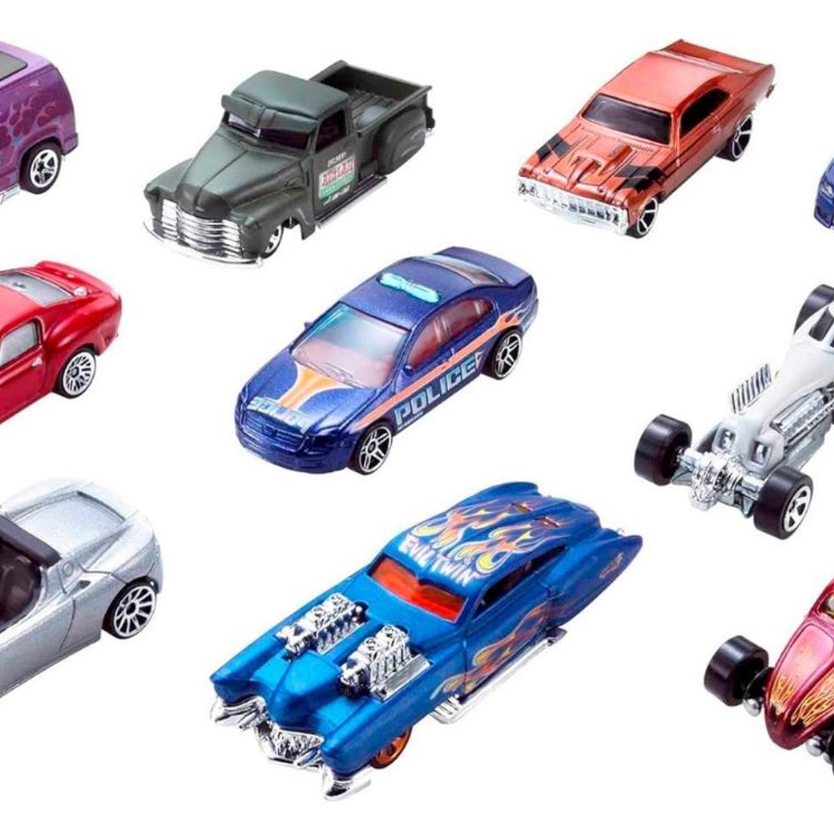 GENERICO - Set 10 Autos Coleccionables Vehículos Juguetes
