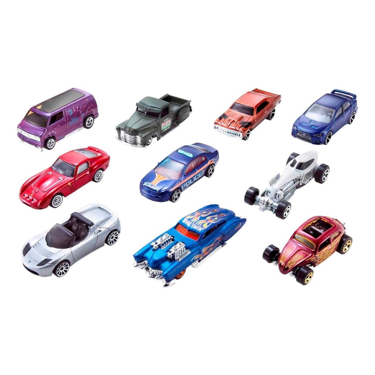 GENERICO - Set 10 Autos Coleccionables Vehículos Juguetes