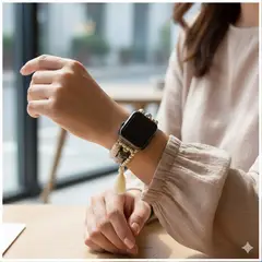 STARTECHOFFICE - Correa Bohemia Joyería para Apple Watch 4244 mm Diseño Artesanal Ajuste Cómodo Estilo Exclusivo