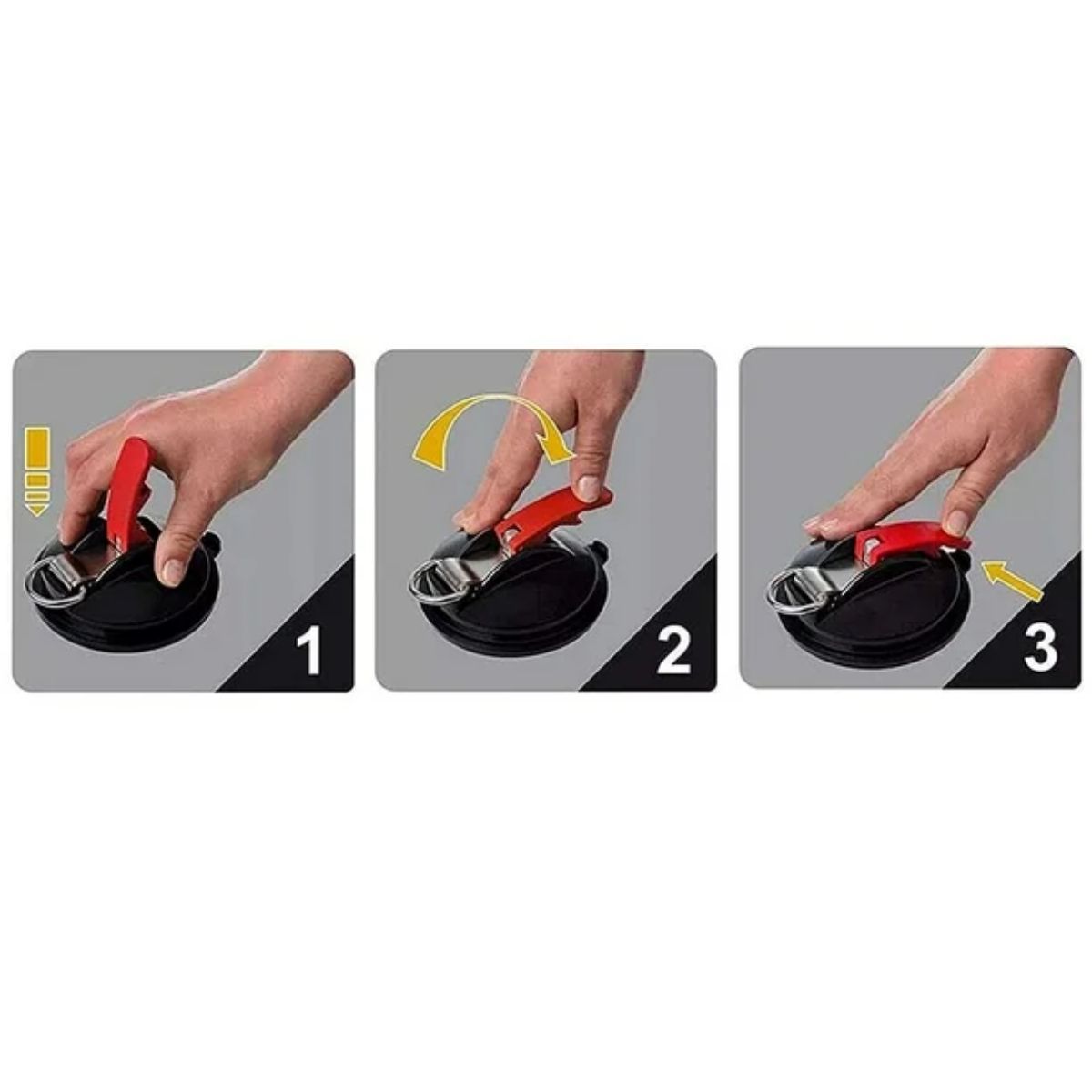 GENERICO - Set 2 Anclajes Succión Fijación Ventosa Para Auto Camping