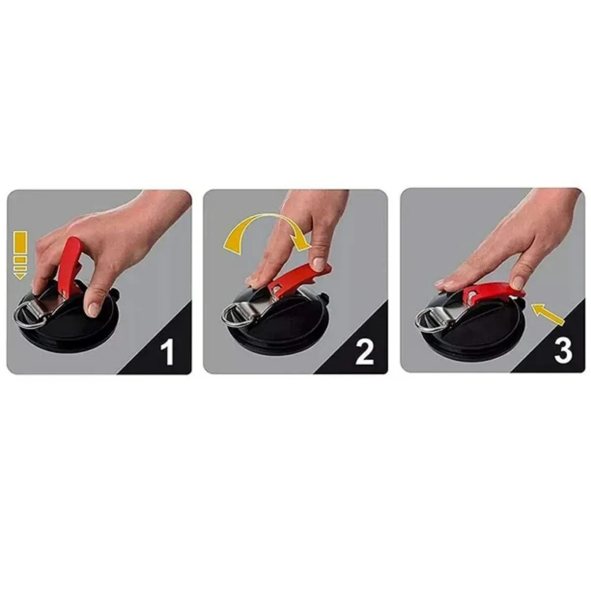 GENERICO - Set 2 Anclajes Succión Fijación Ventosa Para Auto Camping