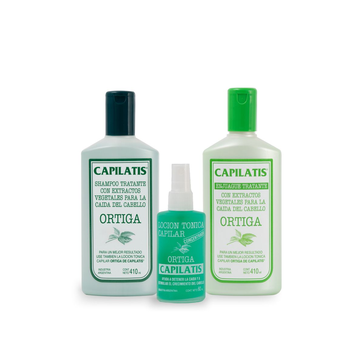 CAPILATIS - Capilatis Set Ortiga Tratante  Shampoo + Enjuague + Locion Ortiga