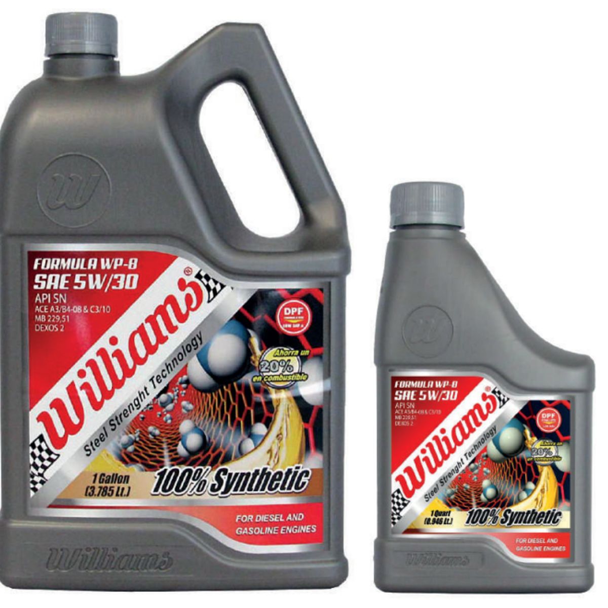 WILLIAMS - WILLIAMS FORMULA WP-8 FULL SYNTHETIC 5W30 SNCF DPF