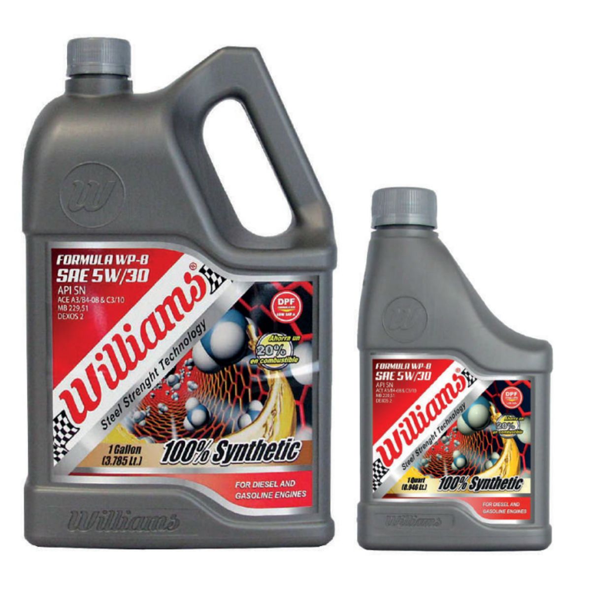 WILLIAMS - WILLIAMS FORMULA WP-8 FULL SYNTHETIC 5W30 SNCF DPF