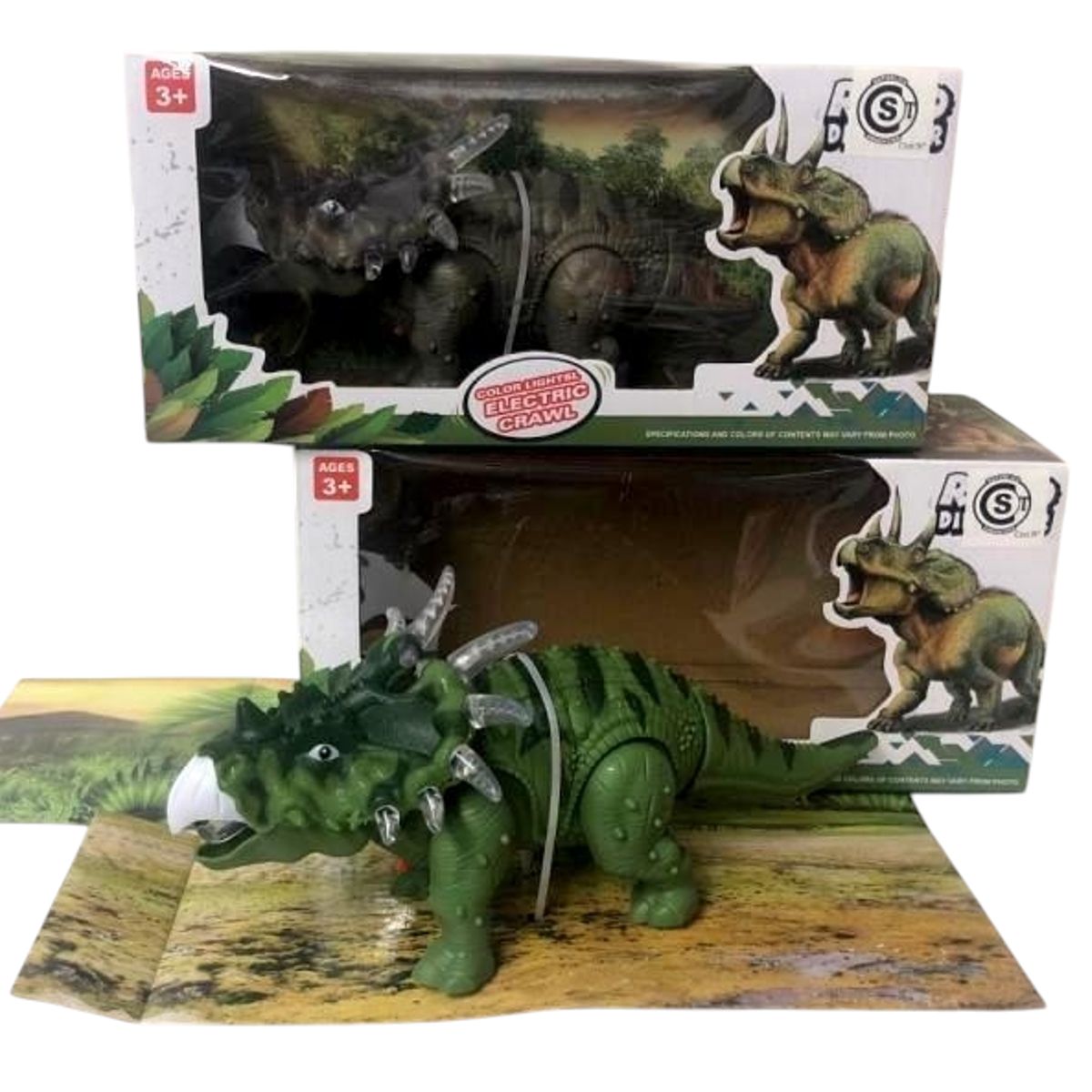 GENERICO - Dinosaurio Robot Triceratops  Luz y Sonido Ideal Para Obsequiar