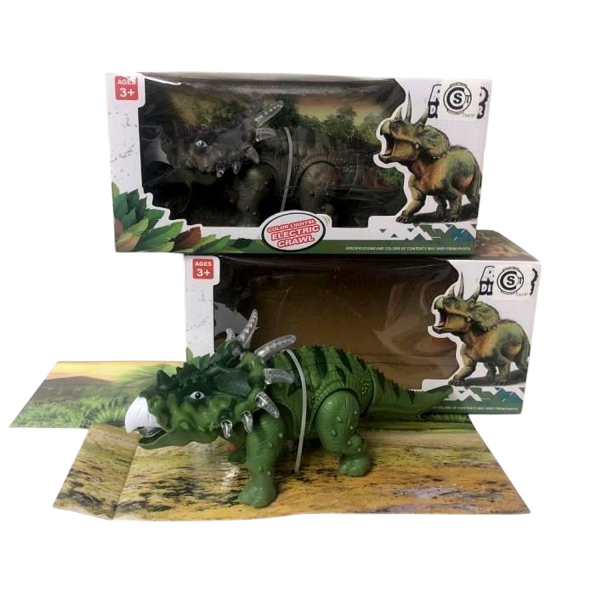 GENERICO - Dinosaurio Robot Triceratops  Luz y Sonido Ideal Para Obsequiar