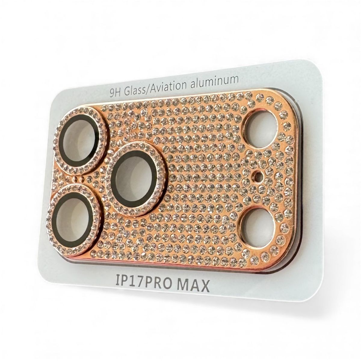 GENERICO - Lámina Con Brillitos Para Cámara iPhone 17 Pro Max