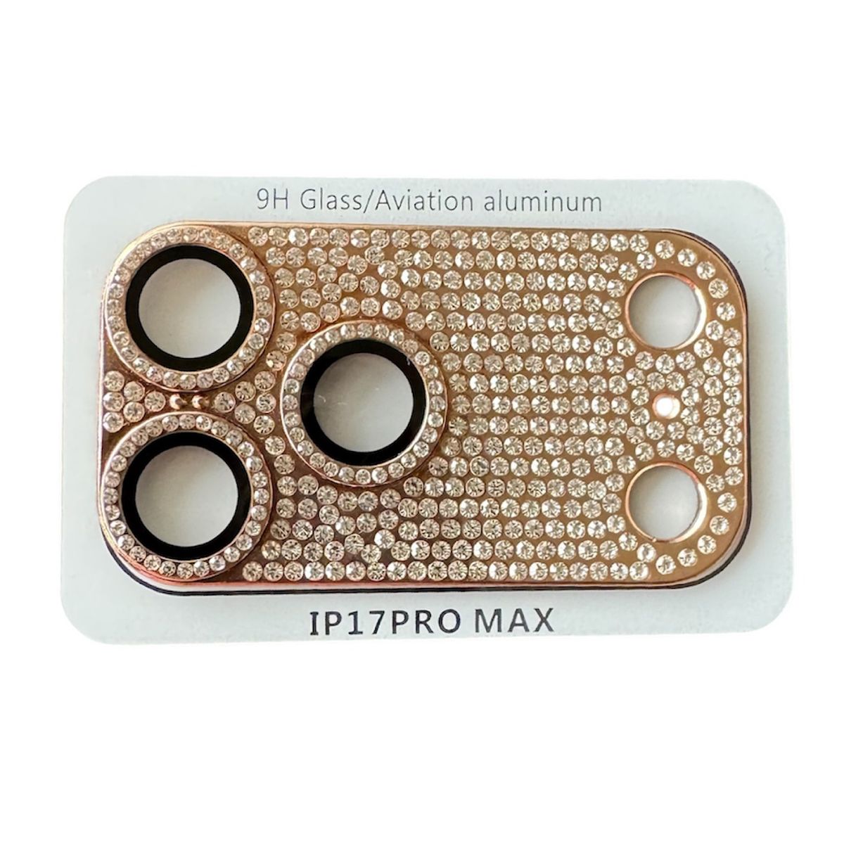 GENERICO - Lámina Con Brillitos Para Cámara iPhone 17 Pro Max