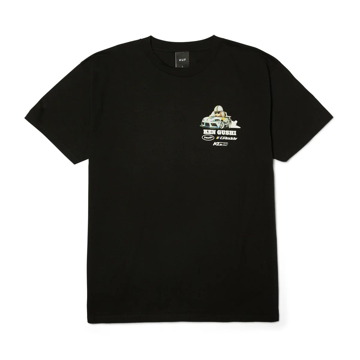HUF - Polera Negra Hombre GREDDY GUSHI HUF