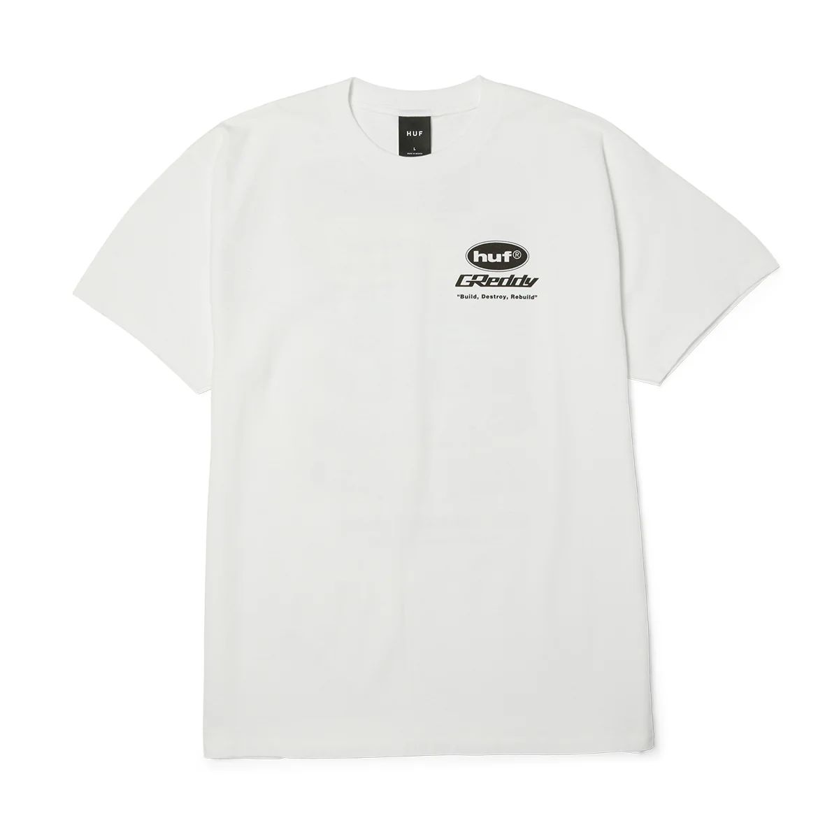 HUF - Polera Blanca Hombre GREEDY PARTS HUF