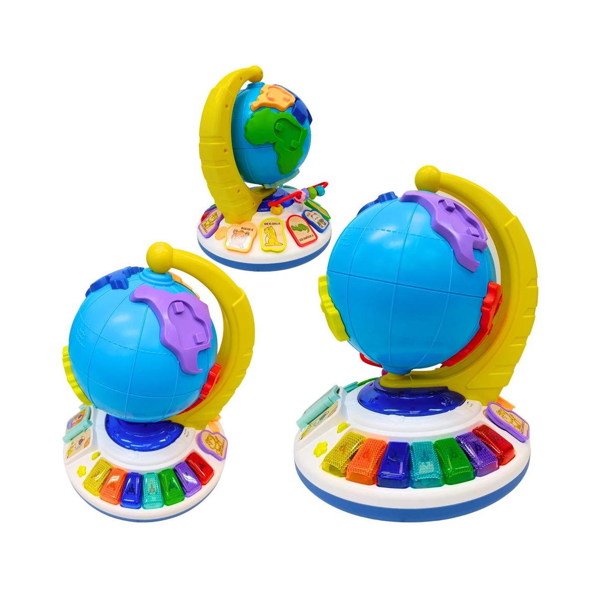 GENERICO - Juguete Educativo Musical Globo Terráqueo Didáctico