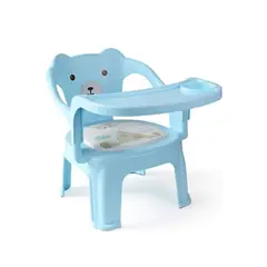 GENERICO - Silla Portátil Infantil Aprender A Comer y Espaldar Celeste