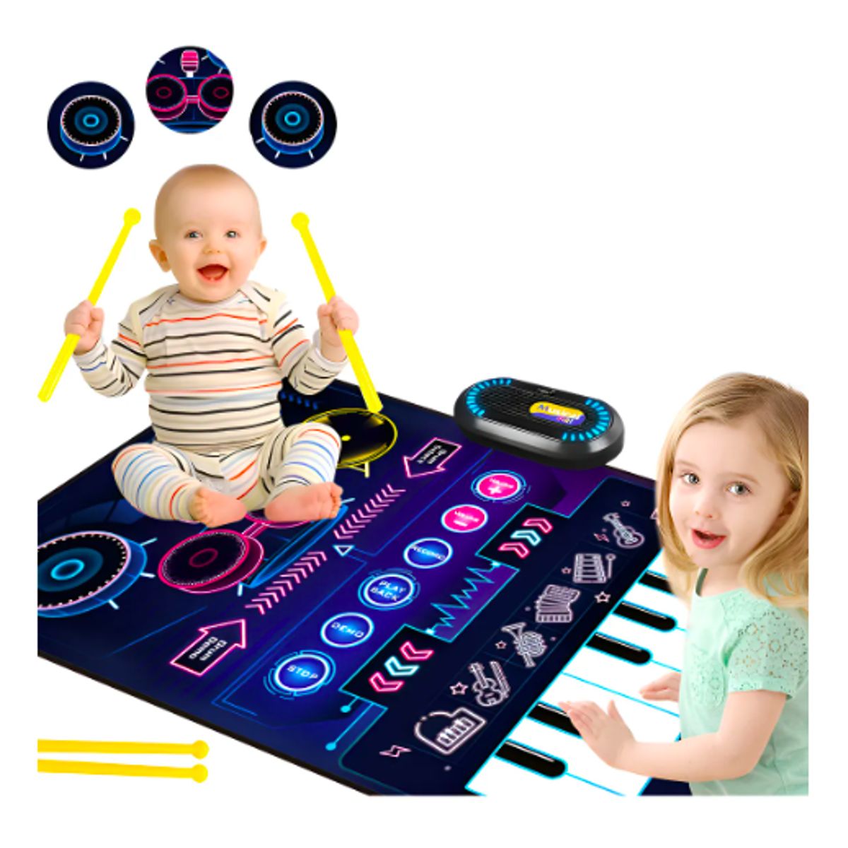 GENERICO - Tapete Musical Para Bebés Con Piano Plegable Incluye Caja