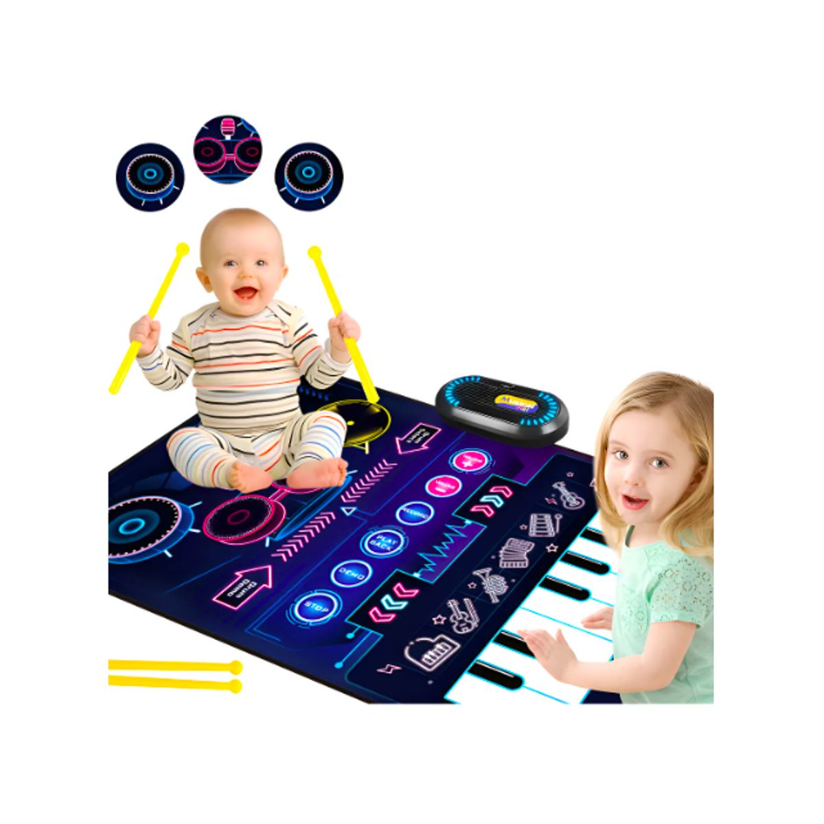 GENERICO - Tapete Musical Para Bebés Con Piano Plegable Incluye Caja