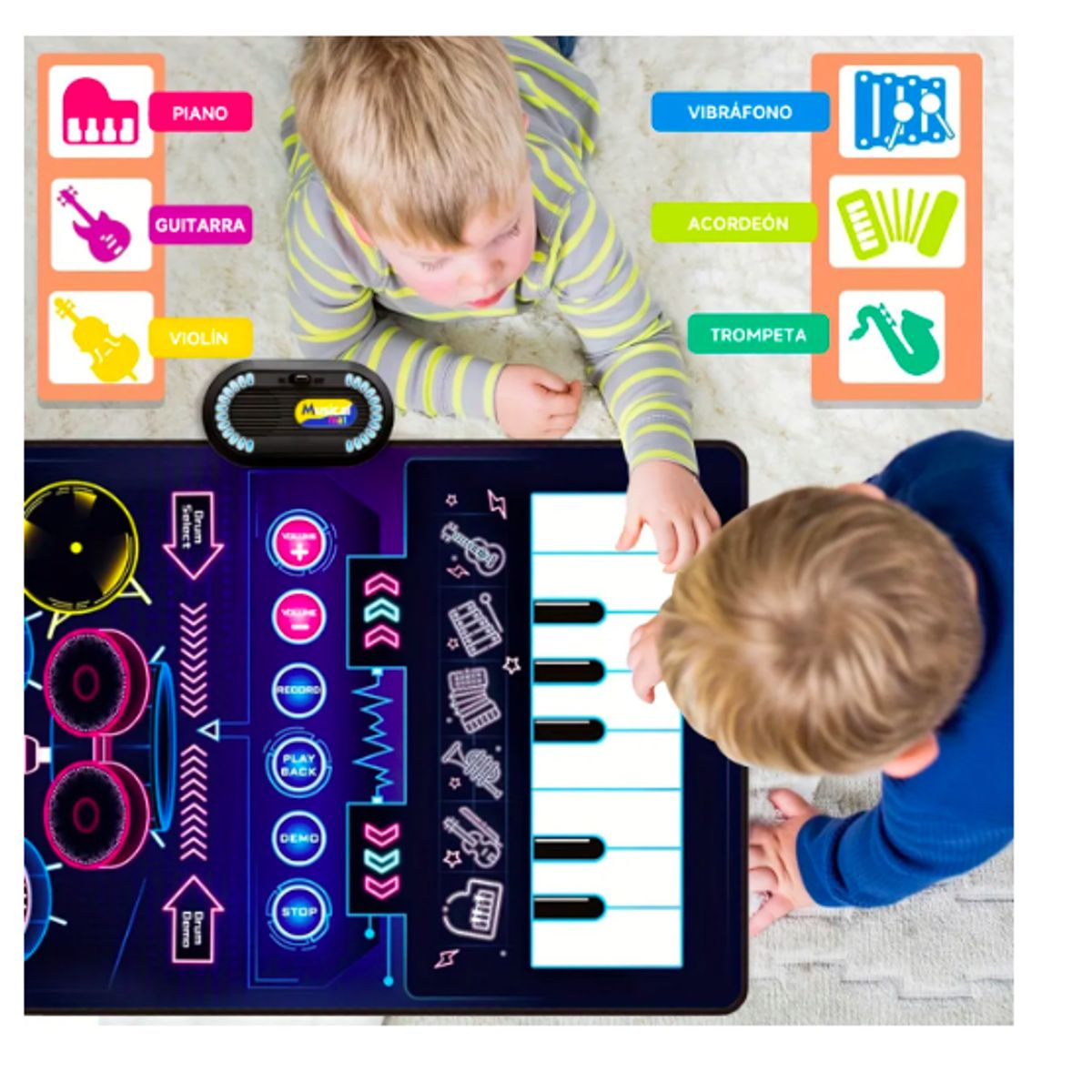 GENERICO - Tapete Musical Para Bebés Con Piano Plegable Incluye Caja