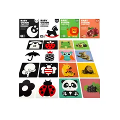 GENERICO - 4cajas Tarjetas Xtellar De Estimulación Visual Para Bebés 0-36 Meses