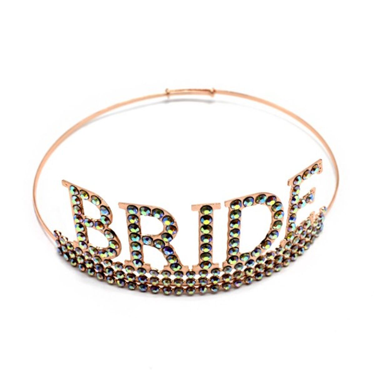 GENERICO - CORONA METALICA BRIDE ROSE GOLD X1 UNI