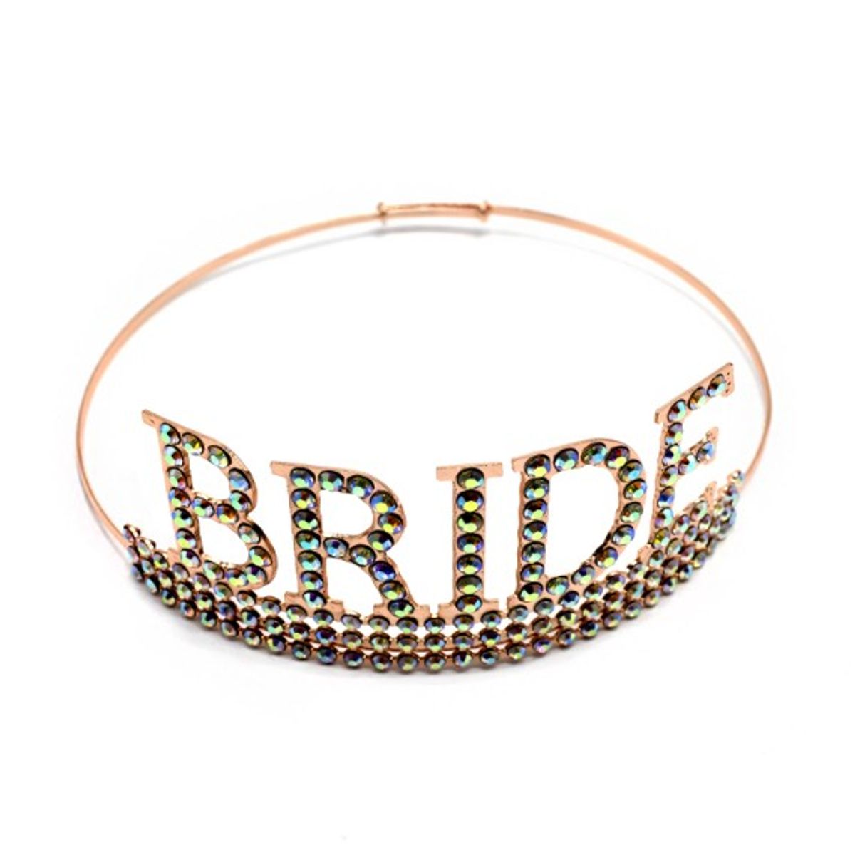GENERICO - CORONA METALICA BRIDE ROSE GOLD X1 UNI