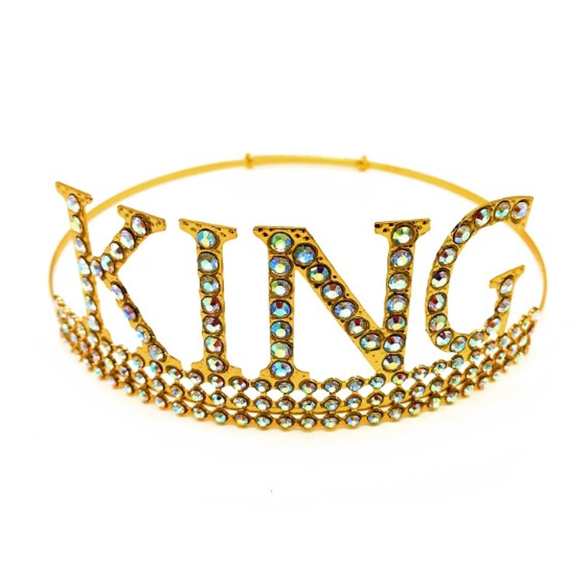 GENERICO - CORONA METALICA KING DORADO X1UNI