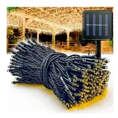 GENERICO - Luces Solares Guirnalda 20 Metros 200 Led Calida