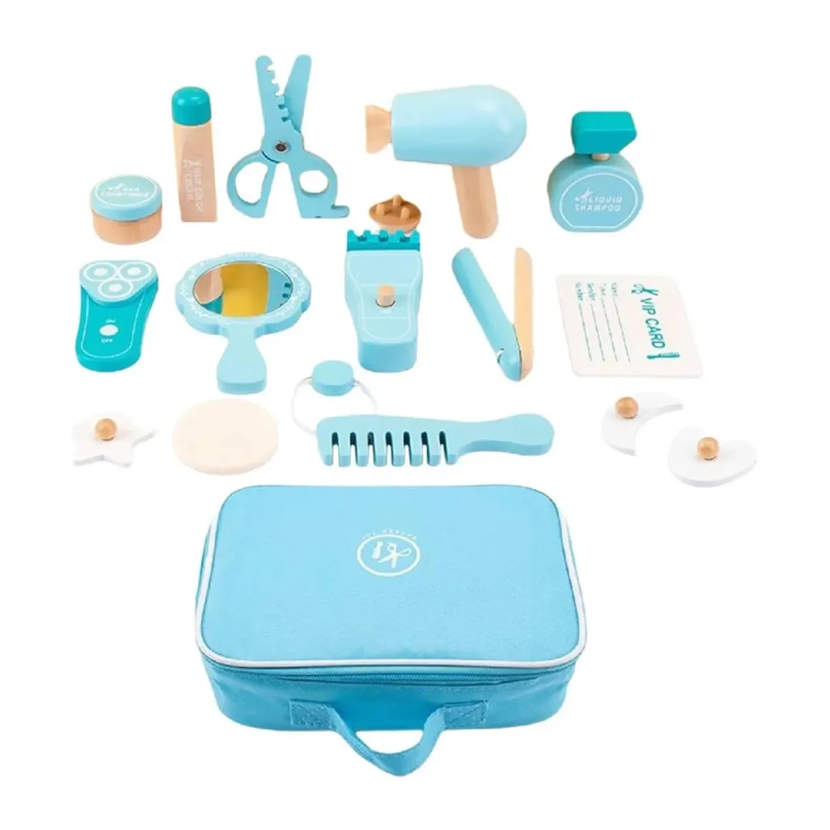 GENERICO - Juego Simulación Barbería Peluquería De Madera Para Niños