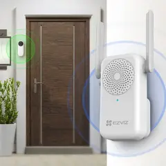 EZVIZ - Kit Timbre Audio Video Wifi Con Batería Db2 2k Blanco