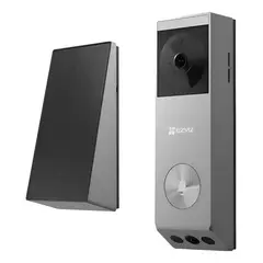 EZVIZ - Video Portero Wifi Carga Solar Doble Lente Ep3x Pro 2k Gris Oscuro