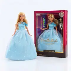 TOYNG - Juguete Muñeca Vestido Celeste -