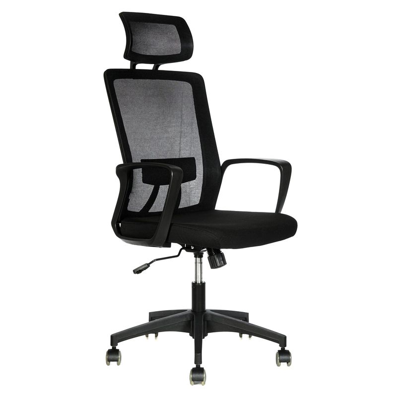 ONE SIT - Silla Escritorio Happy Negra Cabecero
