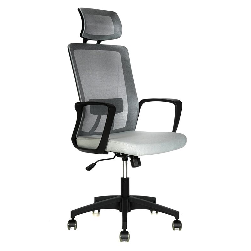 ONE SIT - Silla Escritorio Happy Gris Cabecero