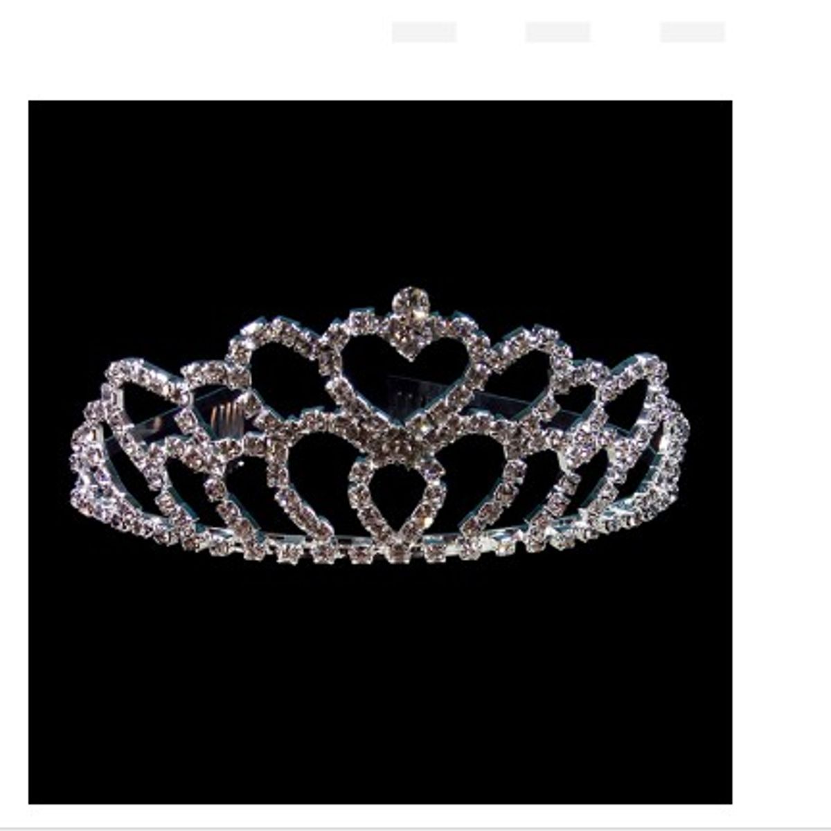 GENERICO - CORONA STRASS GRANDE PEINETA B X1 UNI