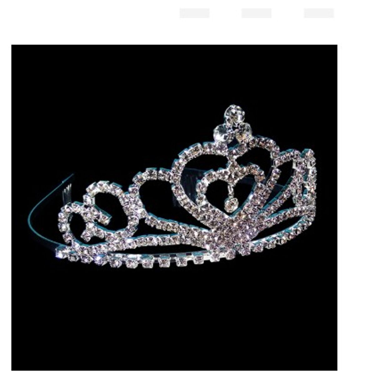 GENERICO - CORONA STRASS GRANDE PEINETA D X1 UNI