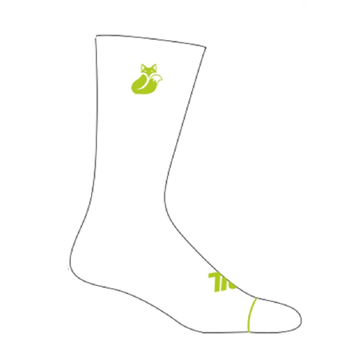 TILKI - Calcetin Tilki Comfort BlancoAmarillo Fluor Pack X3 Tenis Padel