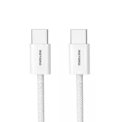 MOTOMO - CABLE DATO USB-CUSB-C PD-MAX 60W3A1M TRENZADO BLANCO CATELE54