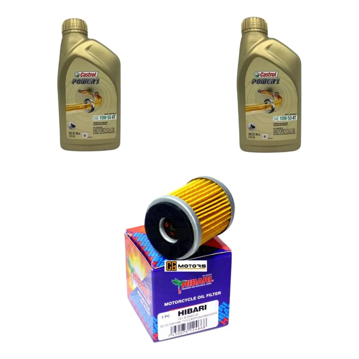 CASTROL - Kit Mantencion Moto Yamaha Xmax 300  2l Full + Filtro