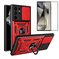 BELKRA - Carcasa Para Samsung S25 Ultra + Mica Protector Lamina