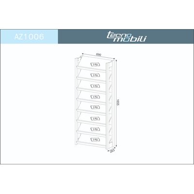 Imagen 2 del producto ZAPATERO 70x1655x263 BLANCO AZ1006