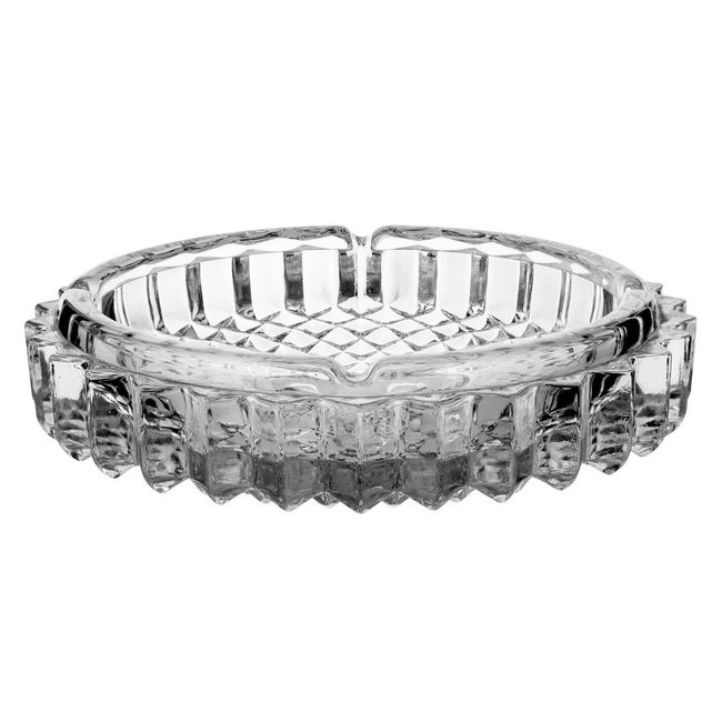 SOHOGAR - Cenicero De Vidrio Decorativo 19X5 Cm