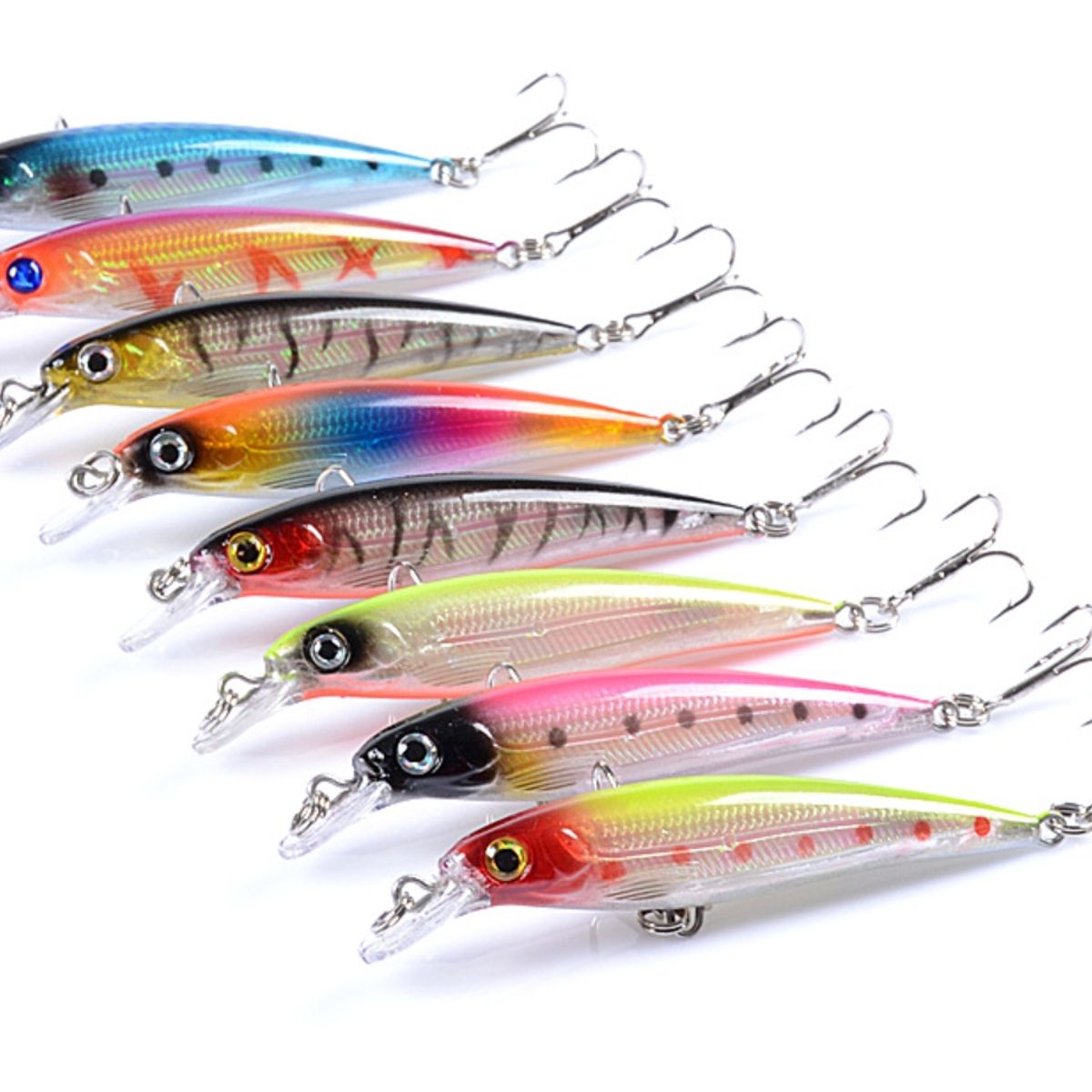 ATURE - Pack Señuelos Pesca 10pcs 8cm Lenguados Corvinas 03-dbg1368