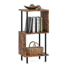 YOMYM - Three-tier modern bookshelf S-shaped bookcase
