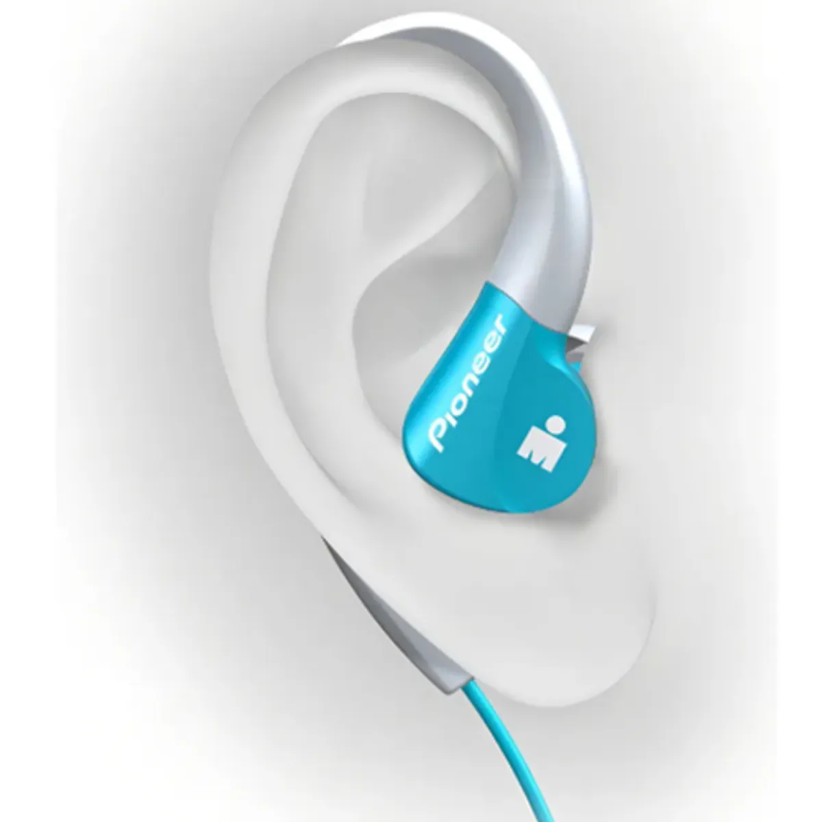 PIONEER - AUDÍFONOS BÁSICO DEPORTIVO SE-E3M GR AQUA  PIONEER /  CONECTOR 3.5 MM